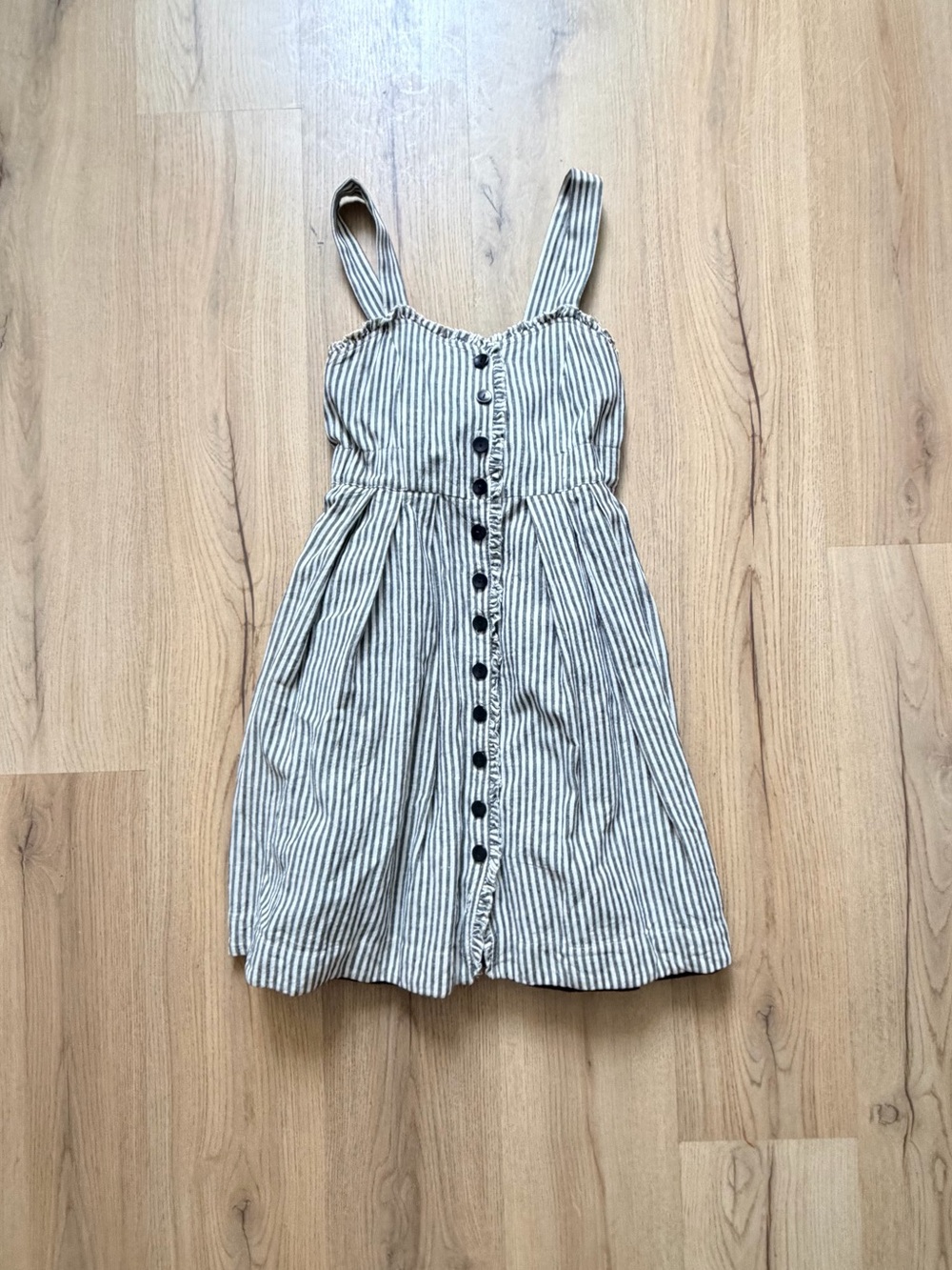 dear creatures Cream and Black Striped Mini Dress